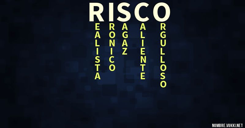 Acróstico risco