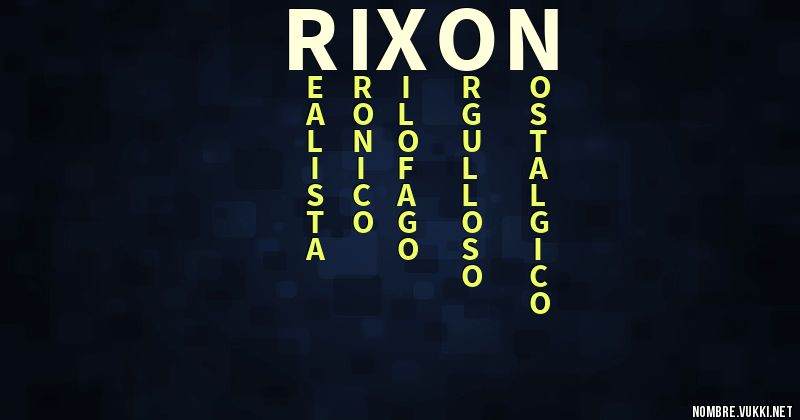 Acróstico rixon