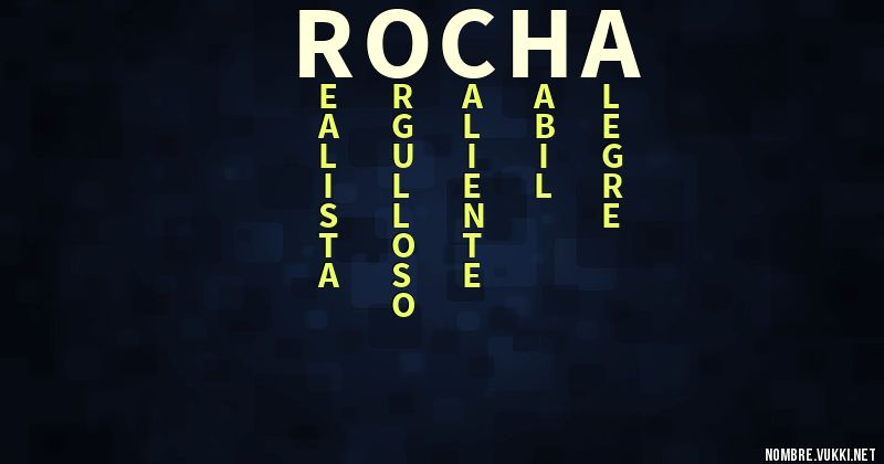 Acróstico rocha