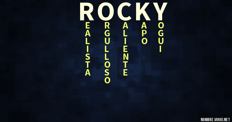 Acróstico rocky