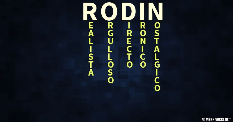 Acróstico rodin