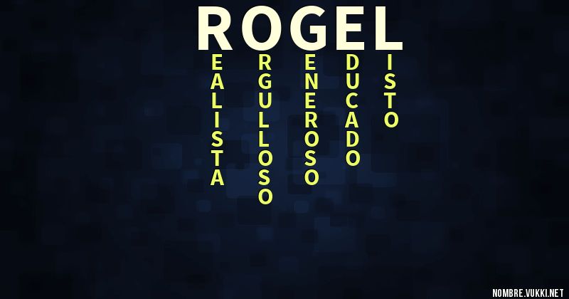 Acróstico rogel