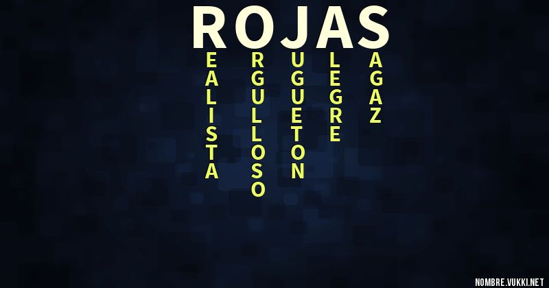 Acróstico rojas