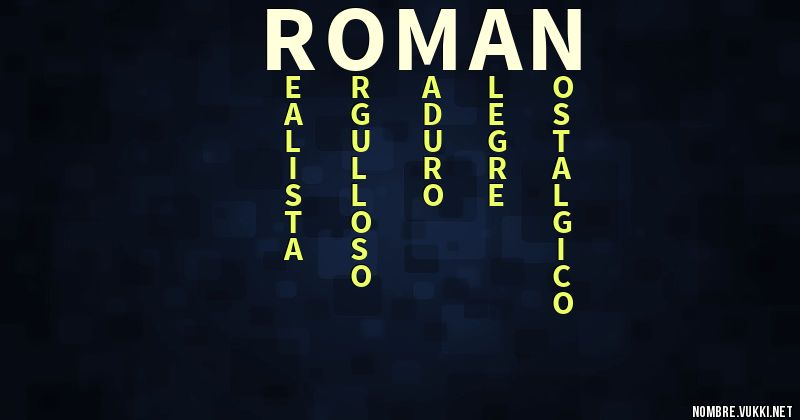Acróstico román