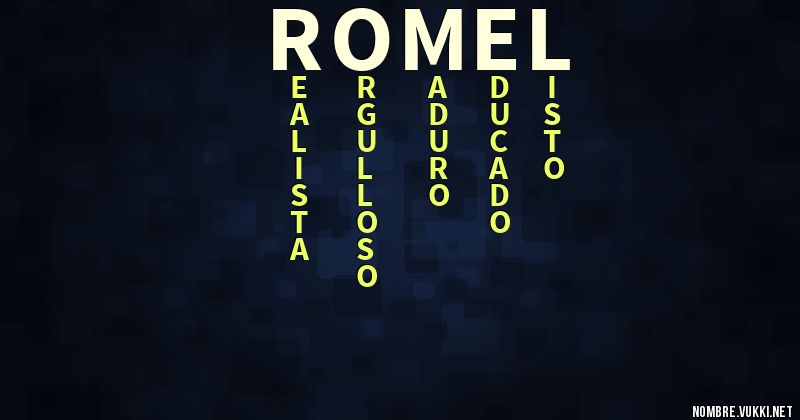 Acróstico romel