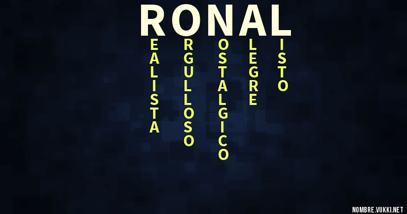 Acróstico ronal