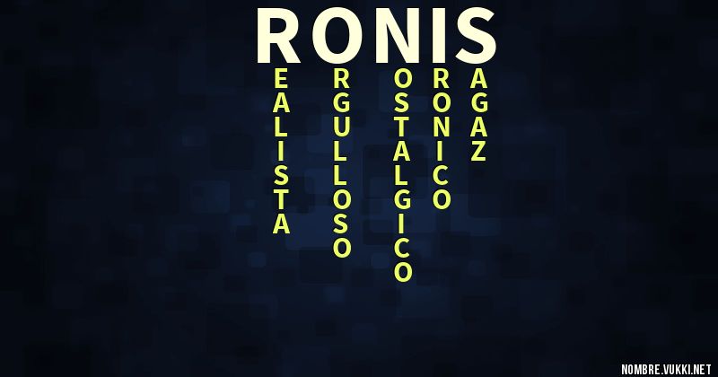 Acróstico ronis