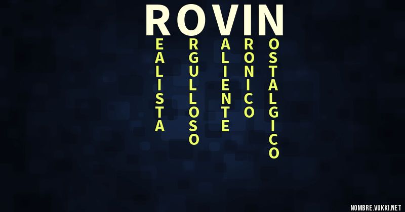 Acróstico rovin