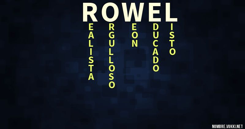 Acróstico rowel