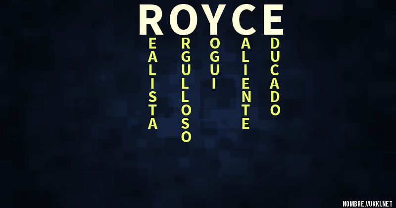 Acróstico royce