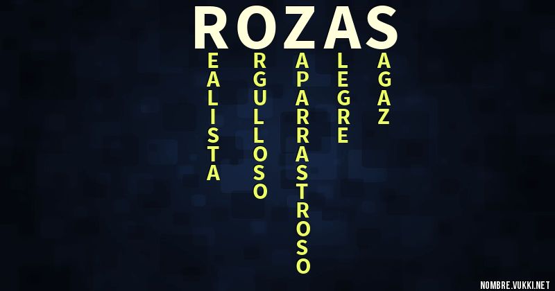 Acróstico rozas