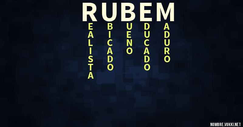 Acróstico rubÉm