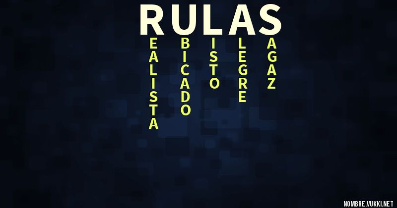 Acróstico rulas