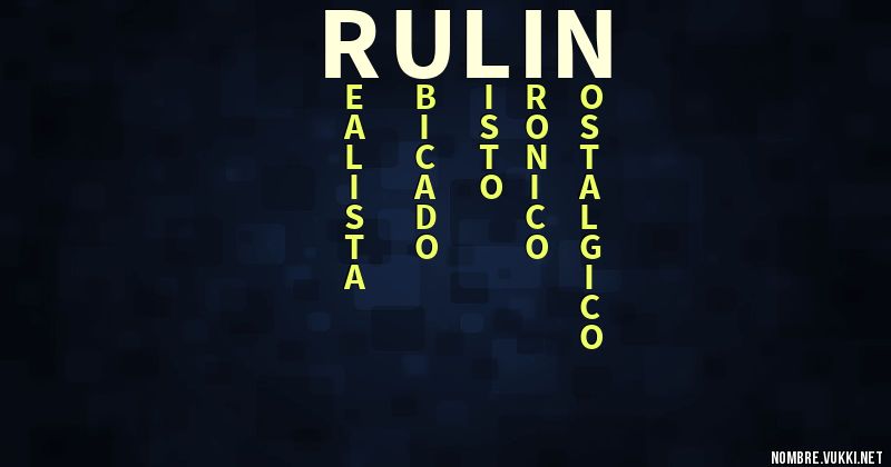 Acróstico rulin