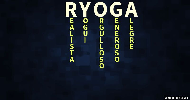 Acróstico ryoga