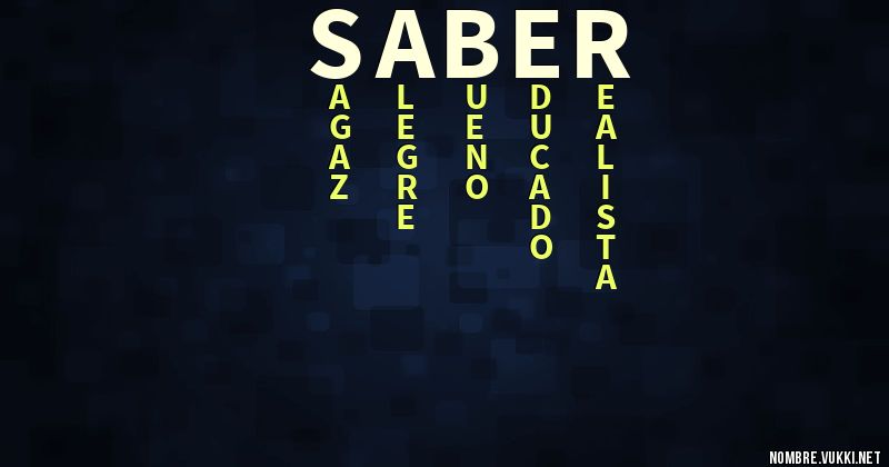 Acróstico saber