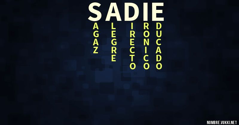 Acróstico sadie