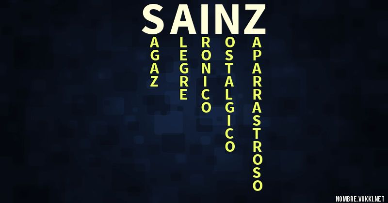 Acróstico sainz