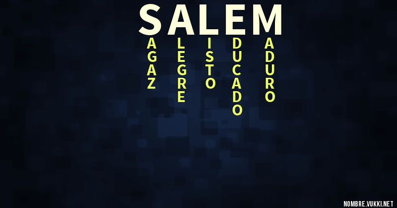 Acróstico salem