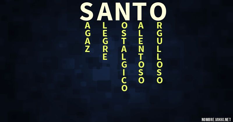 Acróstico santo