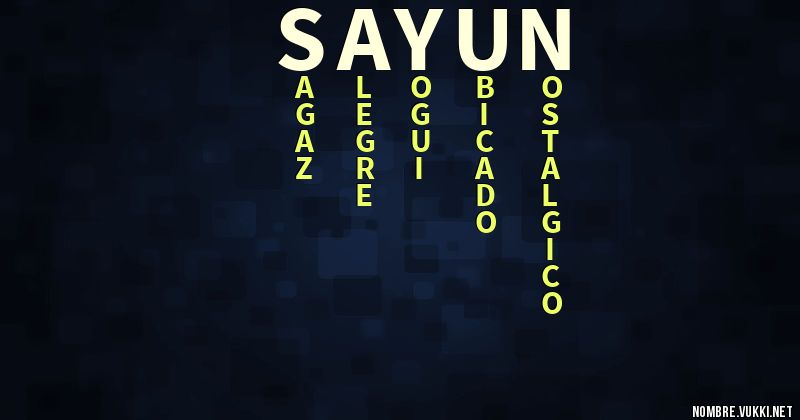 Acróstico sayun