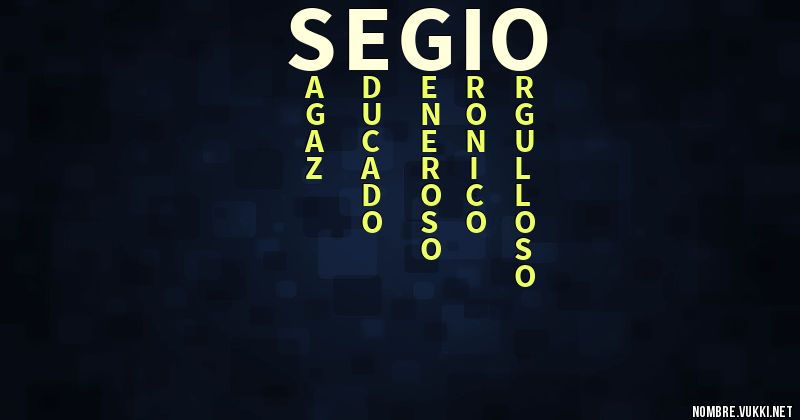 Acróstico segio