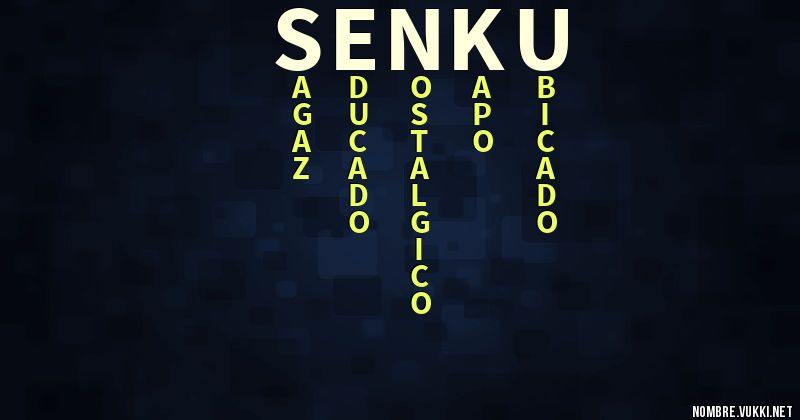 Acróstico senku