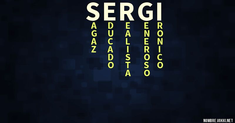 Acróstico sergi