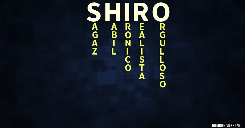 Acróstico shiro