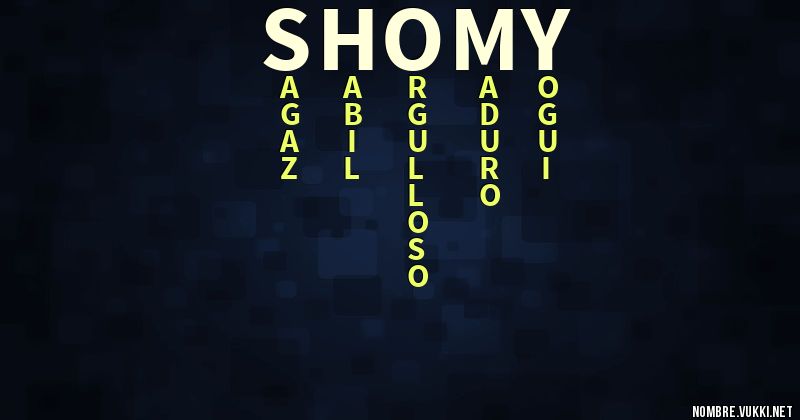 Acróstico shomy