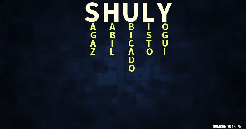 Acróstico shuly