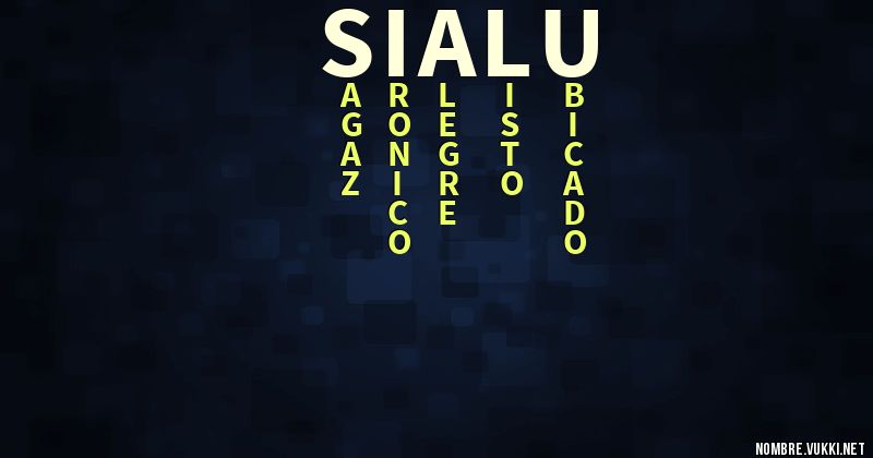 Acróstico sialu