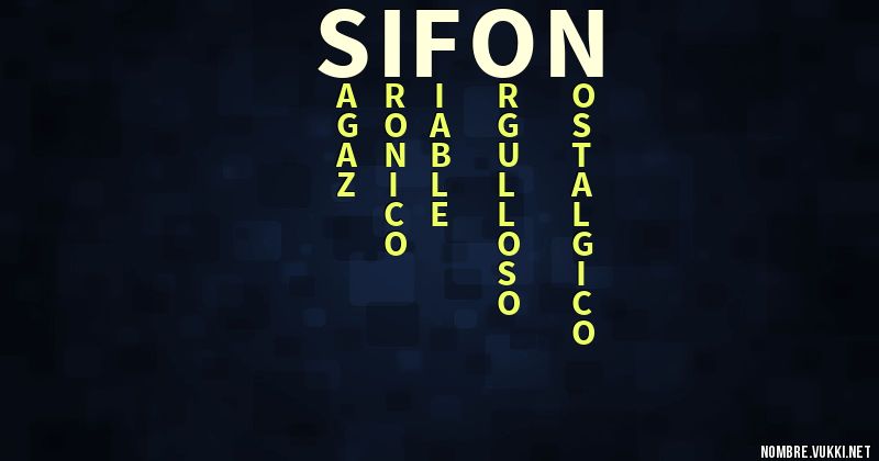 Acróstico sifon
