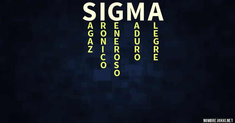 Acróstico sigma