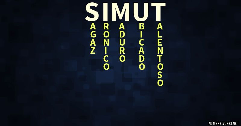 Acróstico simut