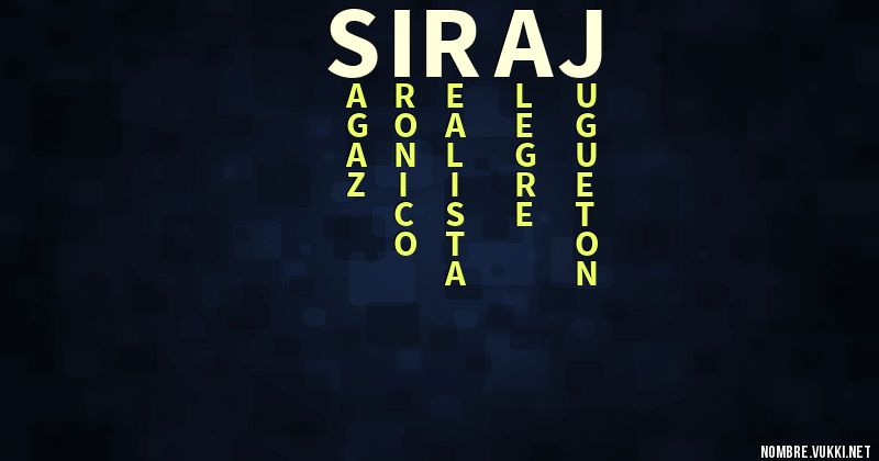 Acróstico siraj