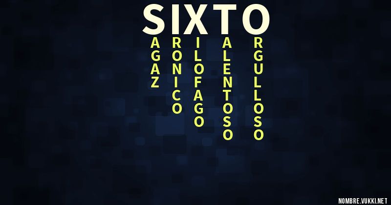 Acróstico sixto