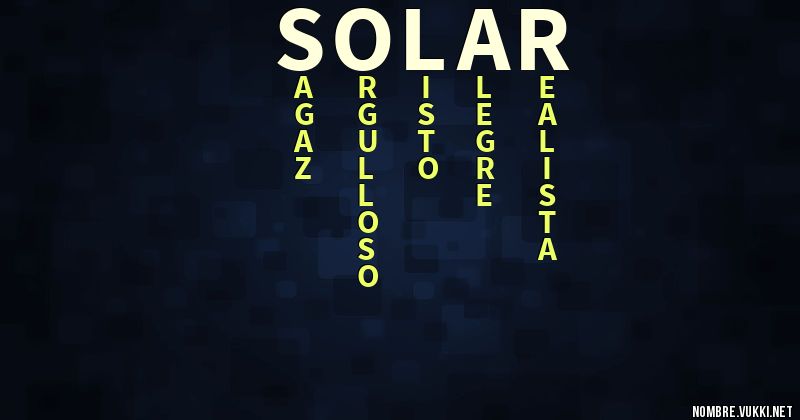 Acróstico solar
