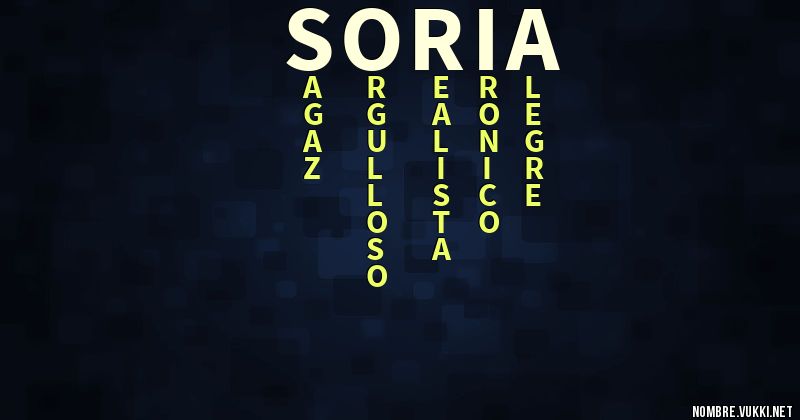 Acróstico soria