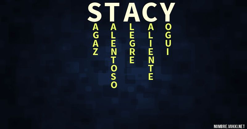 Acróstico stacy