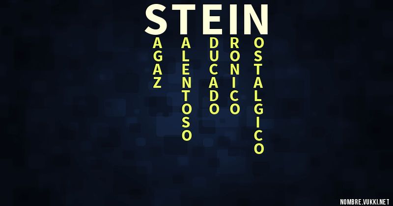 Acróstico stein