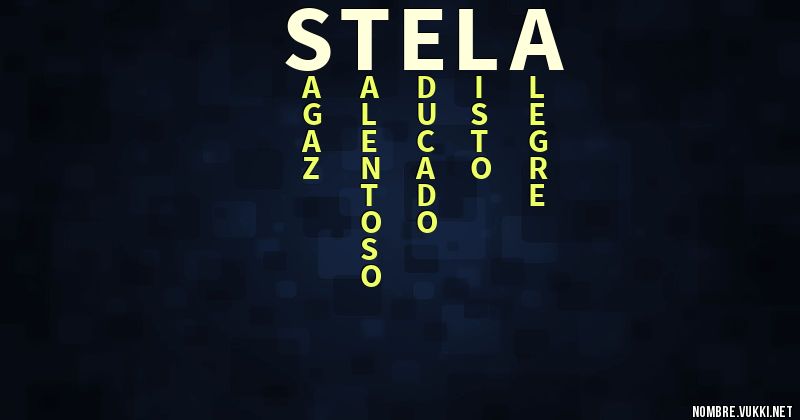 Acróstico stela