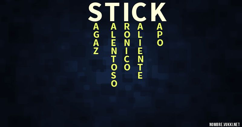 Acróstico stick