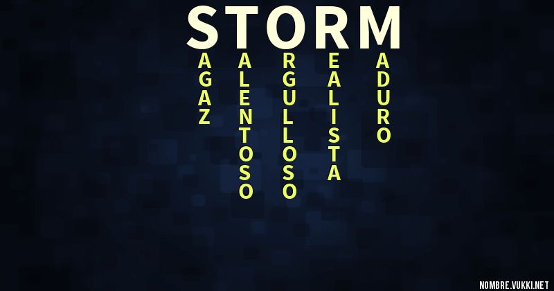 Acróstico storm