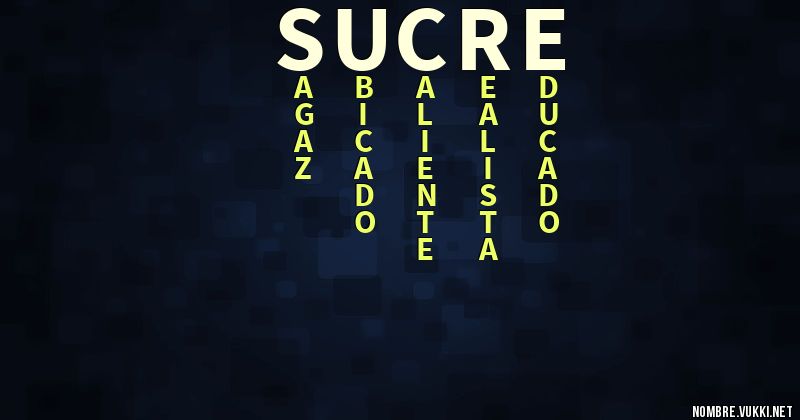 Acróstico sucre