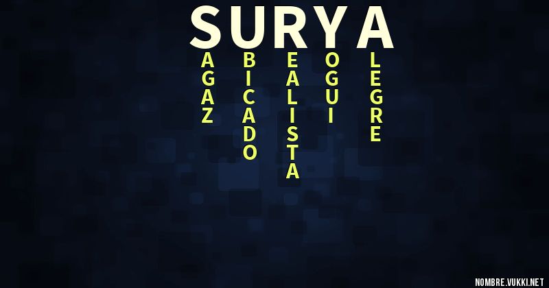 Acróstico surya