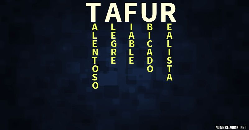 Acróstico tafur