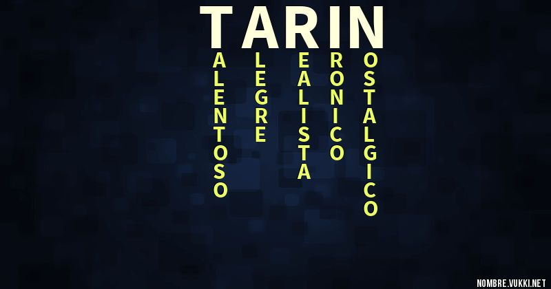 Acróstico tarin