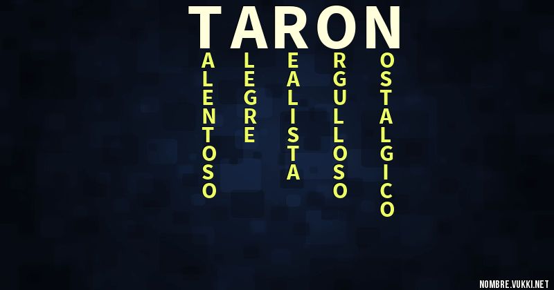 Acróstico taron