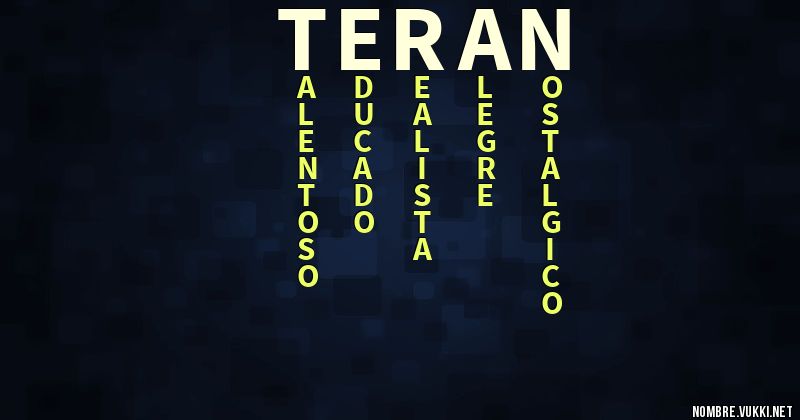 Acróstico teran